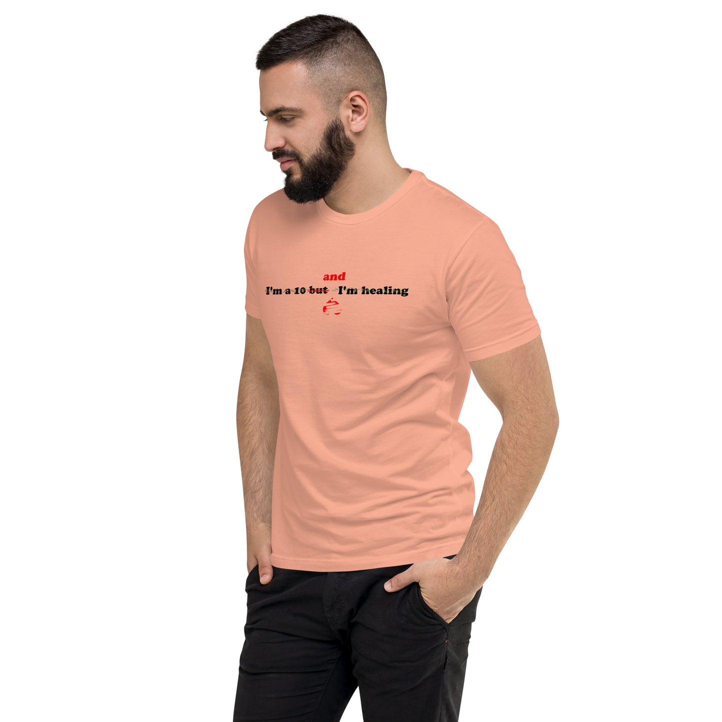 I'm a 10 and I'm Healing: Short Sleeve Cotton T-shirt