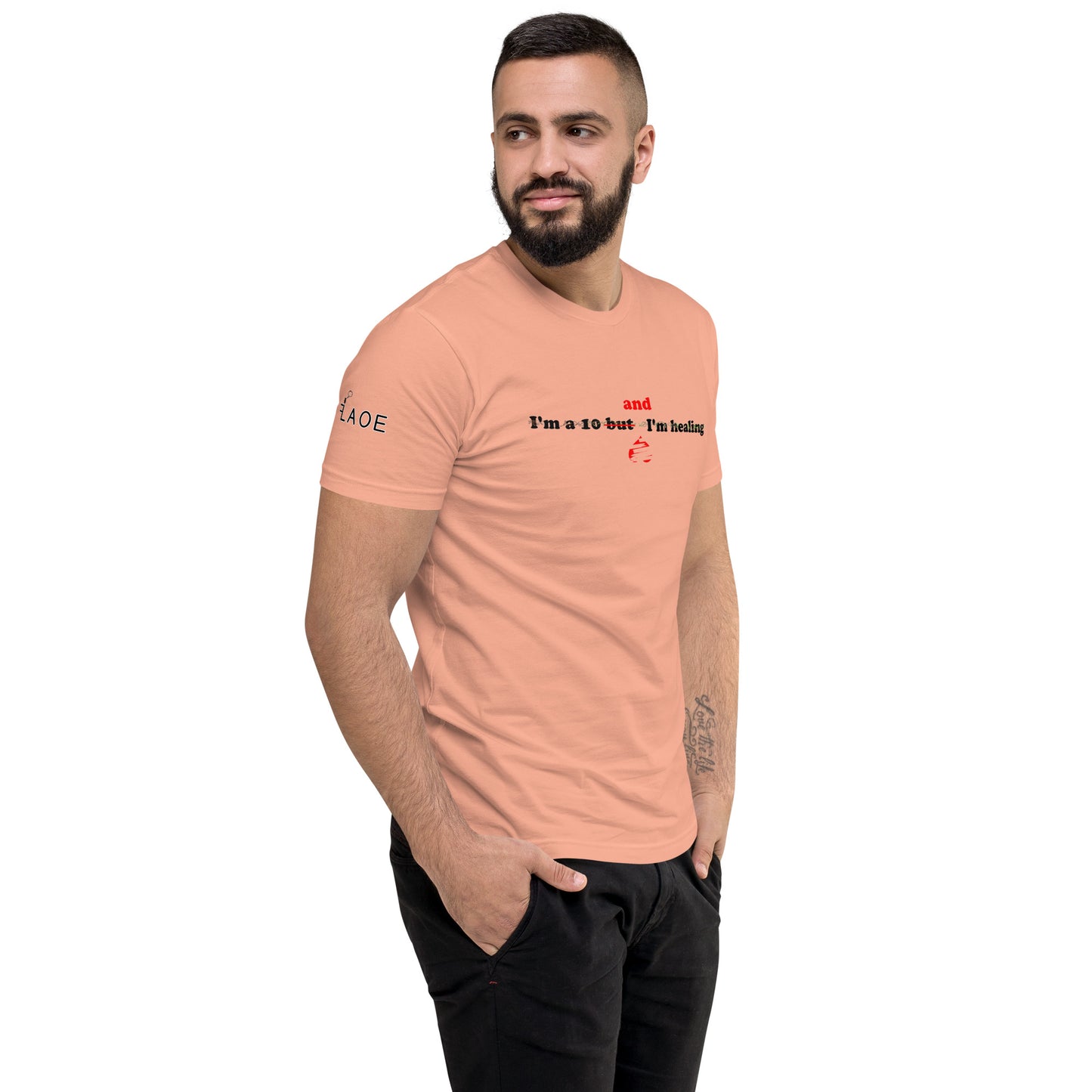 I'm a 10 and I'm Healing: Short Sleeve Cotton T-shirt