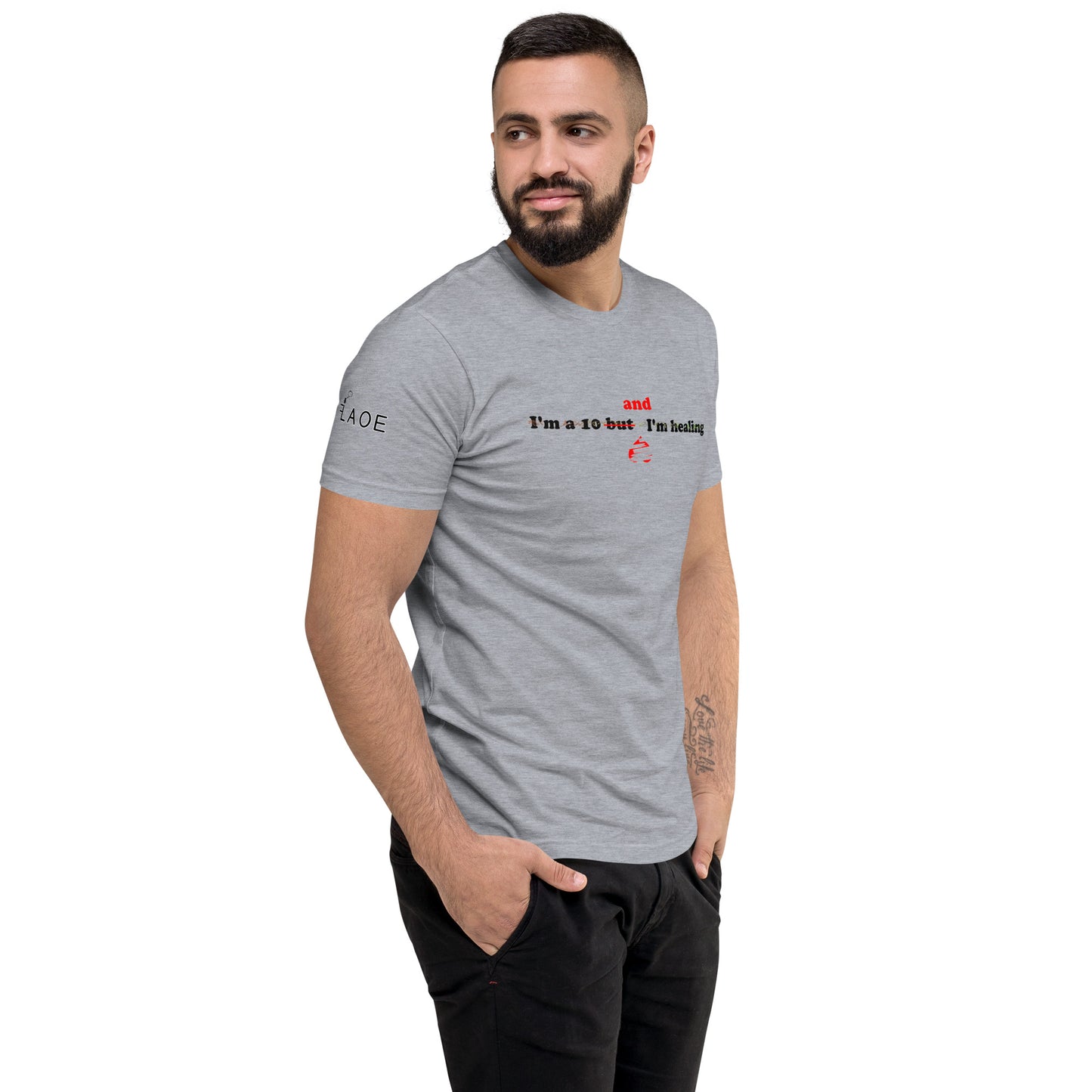 I'm a 10 and I'm Healing: Short Sleeve Cotton T-shirt