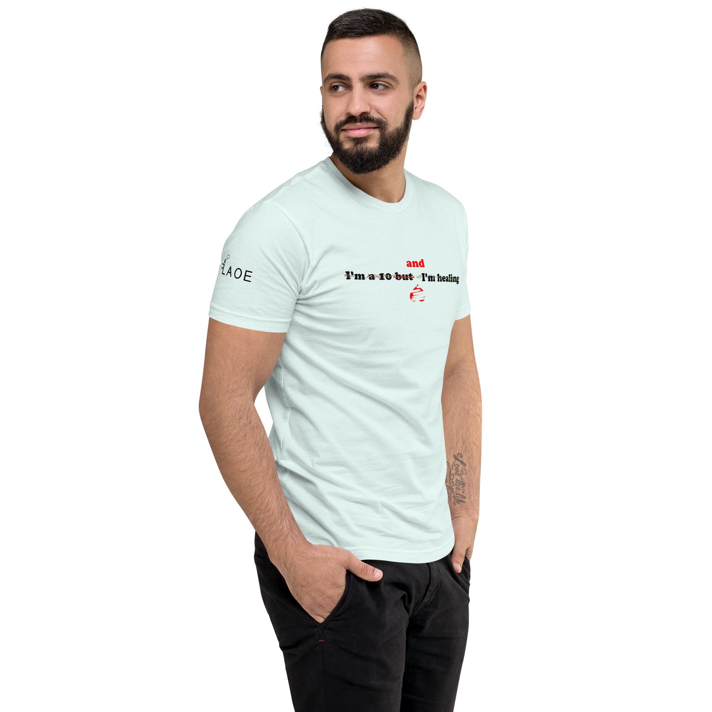 I'm a 10 and I'm Healing: Short Sleeve Cotton T-shirt