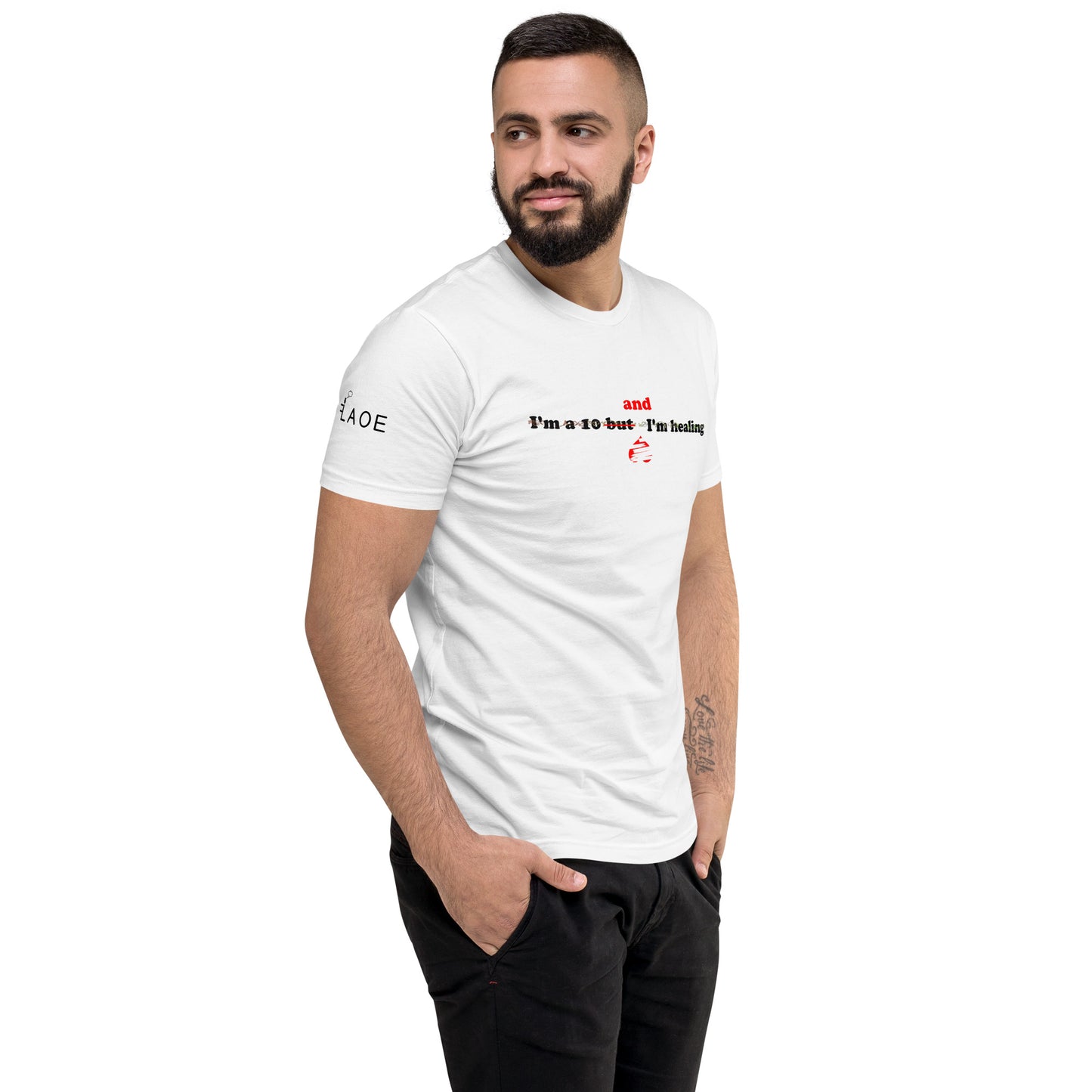 I'm a 10 and I'm Healing: Short Sleeve Cotton T-shirt
