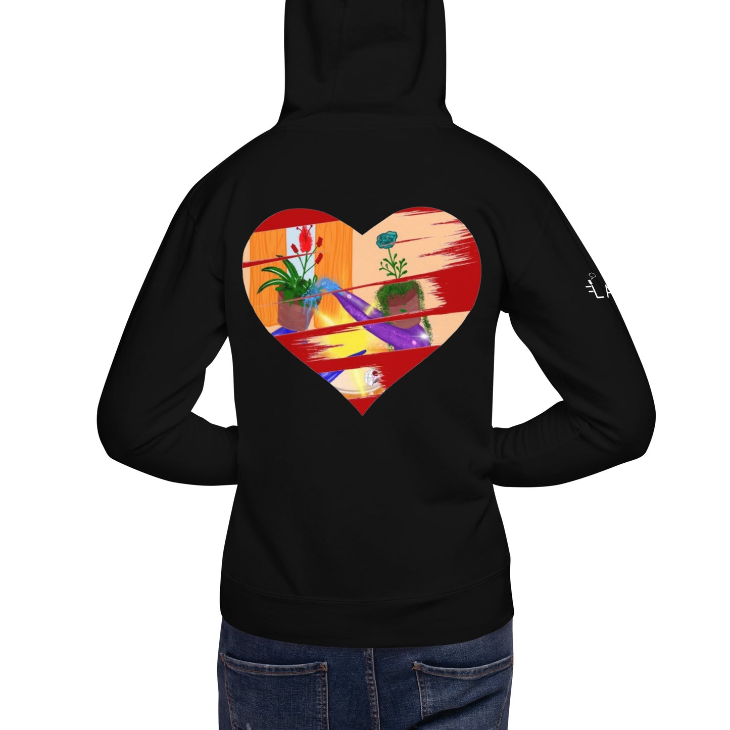 I'm a 10 and I'm Healing: Unisex Hoodie - Flower Font
