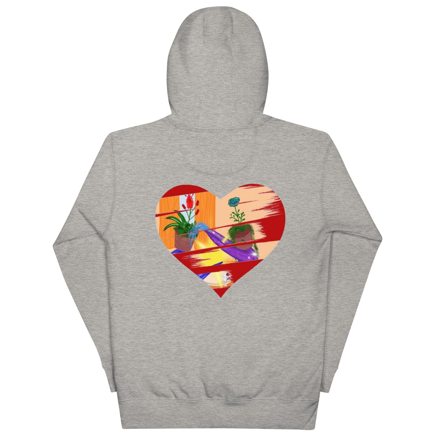 I'm a 10 and I'm Healing: Unisex Hoodie - Flower Font