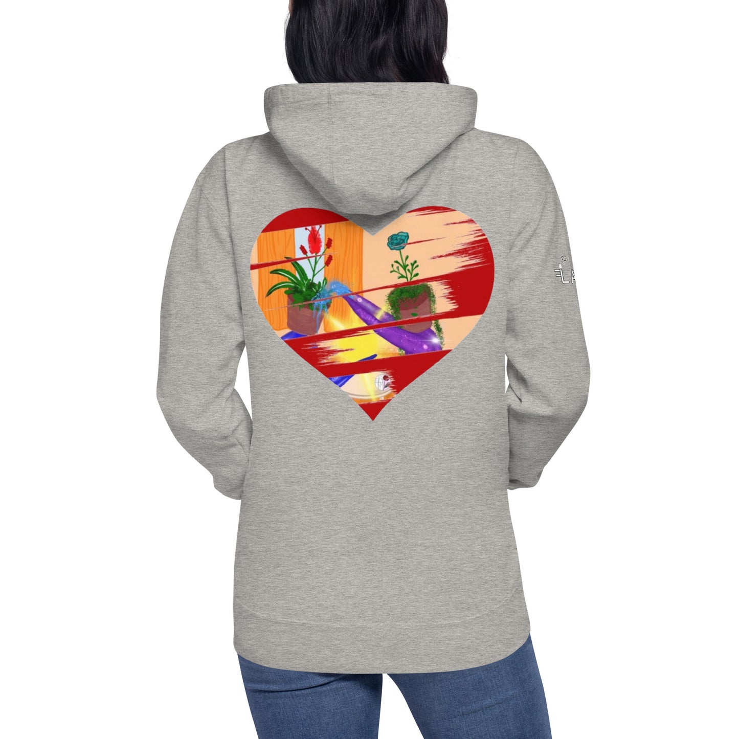 I'm a 10 and I'm Healing: Unisex Hoodie - Flower Font