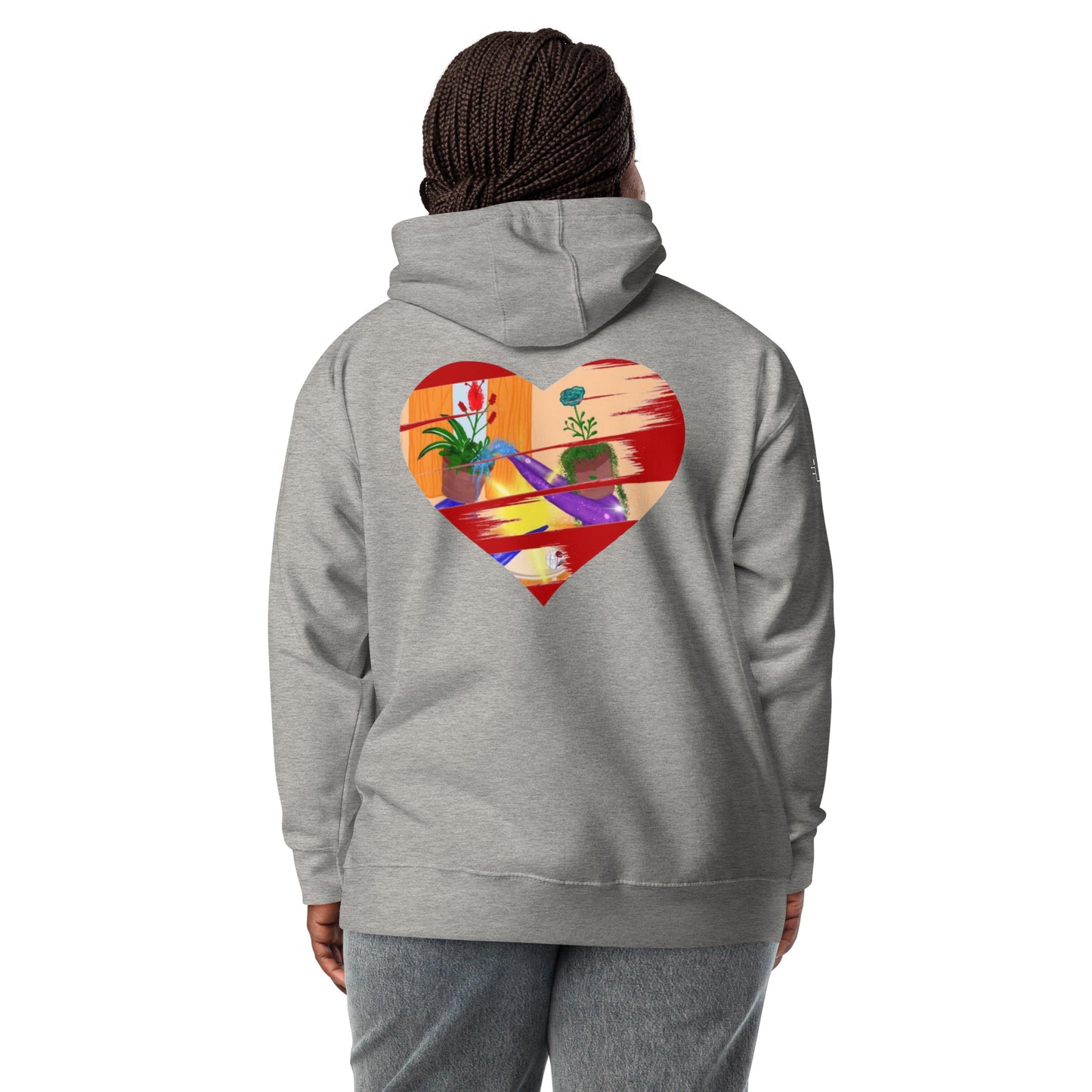 I'm a 10 and I'm Healing: Unisex Hoodie - Flower Font