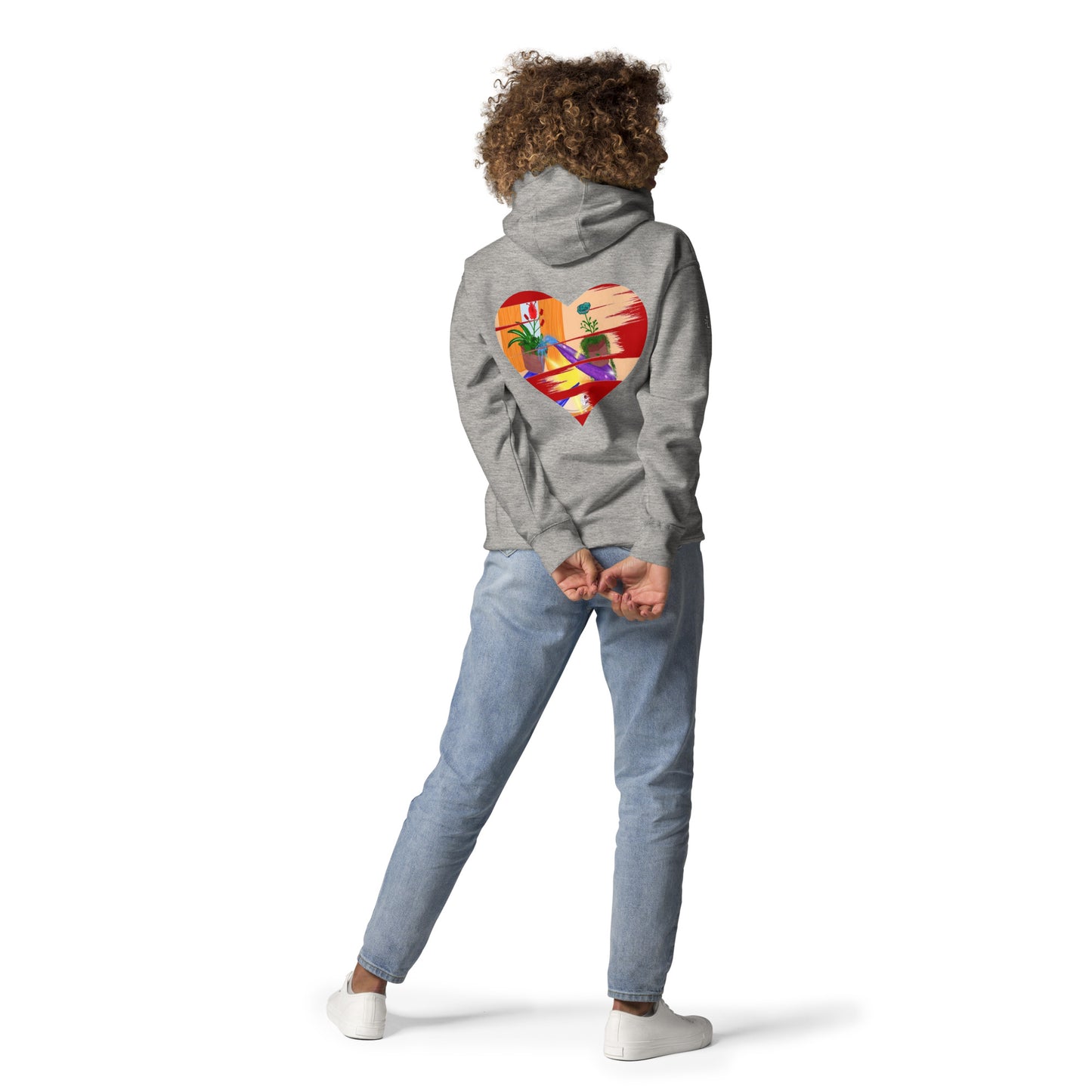 I'm a 10 and I'm Healing: Unisex Hoodie - Flower Font