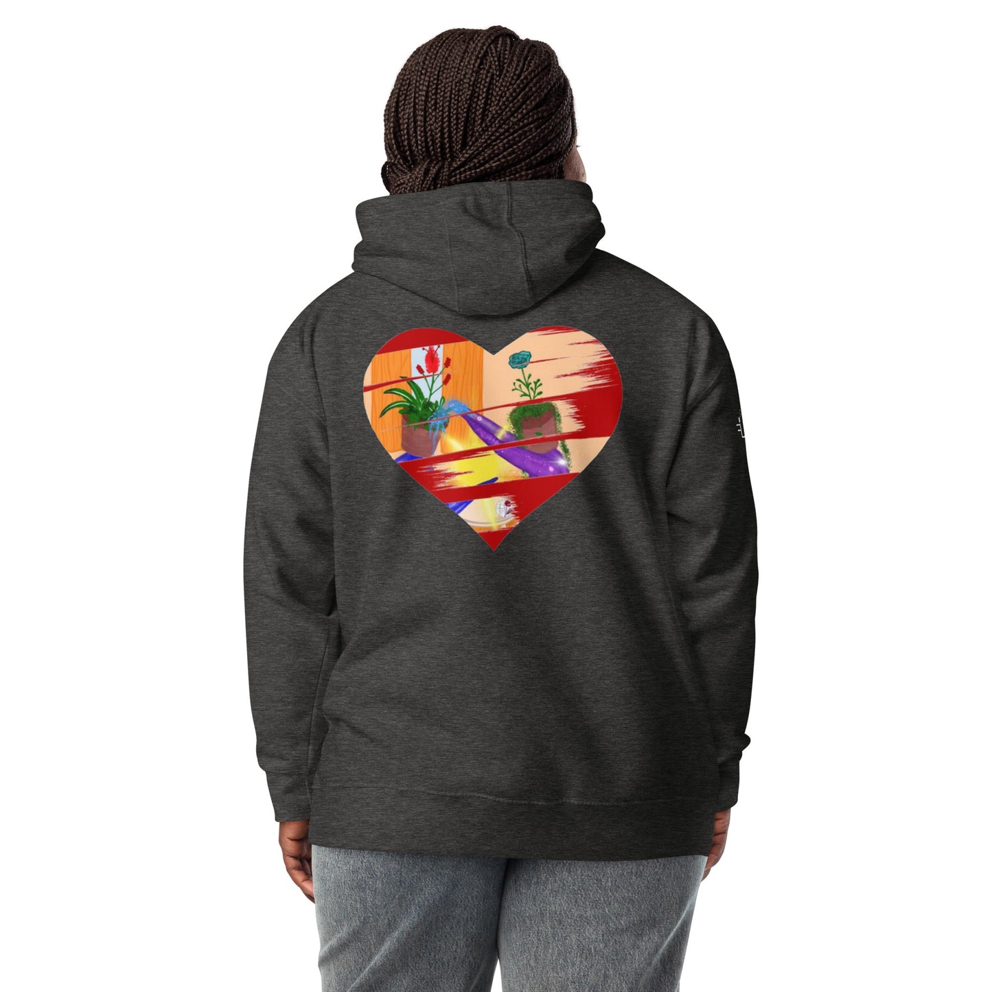 I'm a 10 and I'm Healing: Unisex Hoodie - Flower Font