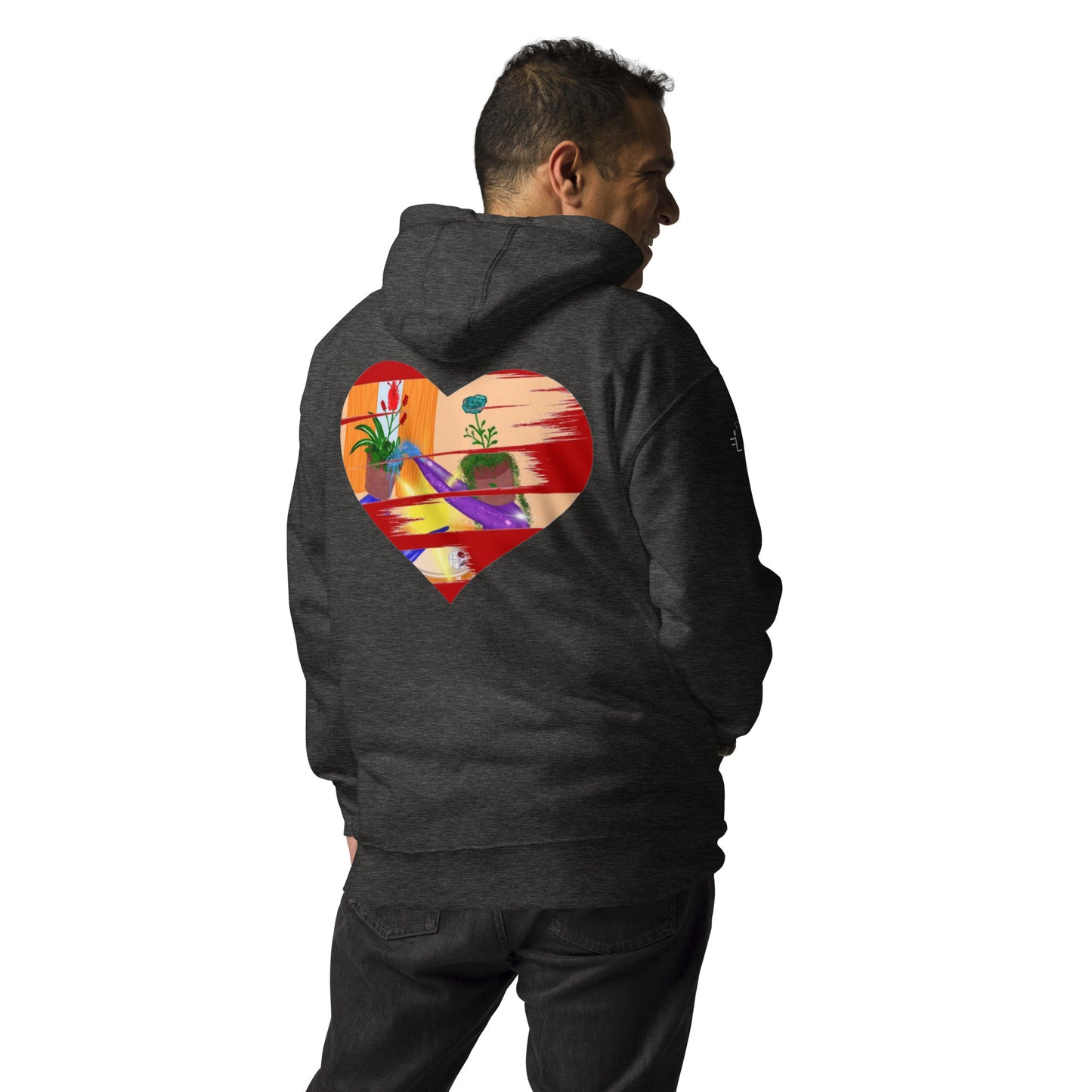 I'm a 10 and I'm Healing: Unisex Hoodie - Flower Font