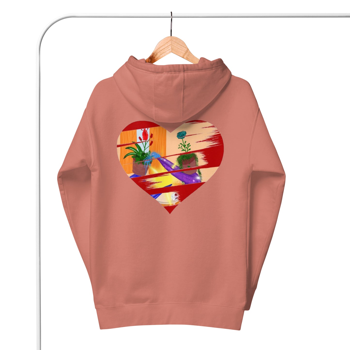 I'm a 10 and I'm Healing: Unisex Hoodie - Flower Font