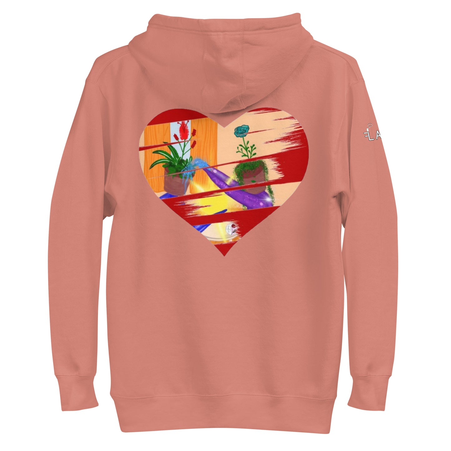 I'm a 10 and I'm Healing: Unisex Hoodie - Flower Font