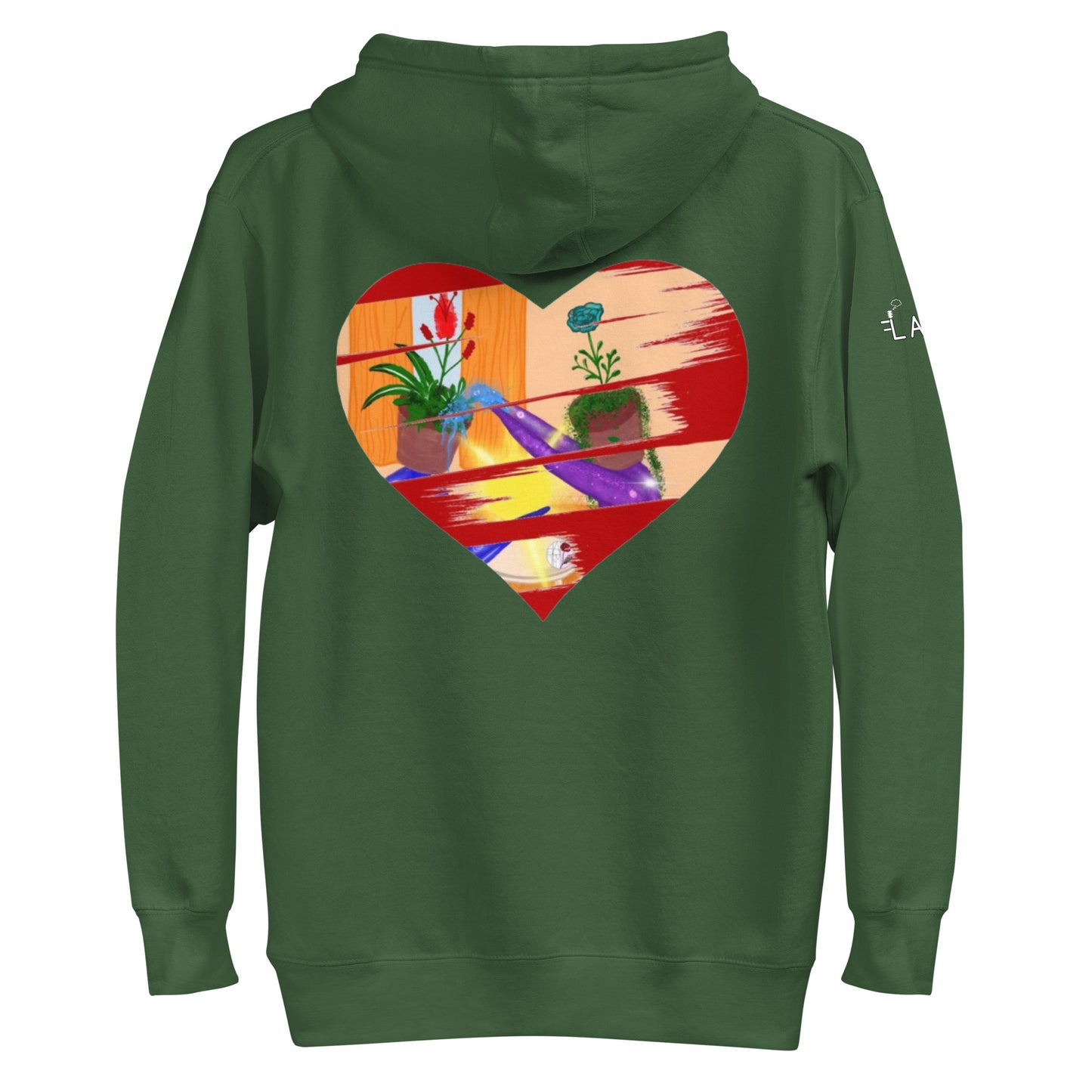 I'm a 10 and I'm Healing: Unisex Hoodie - Flower Font