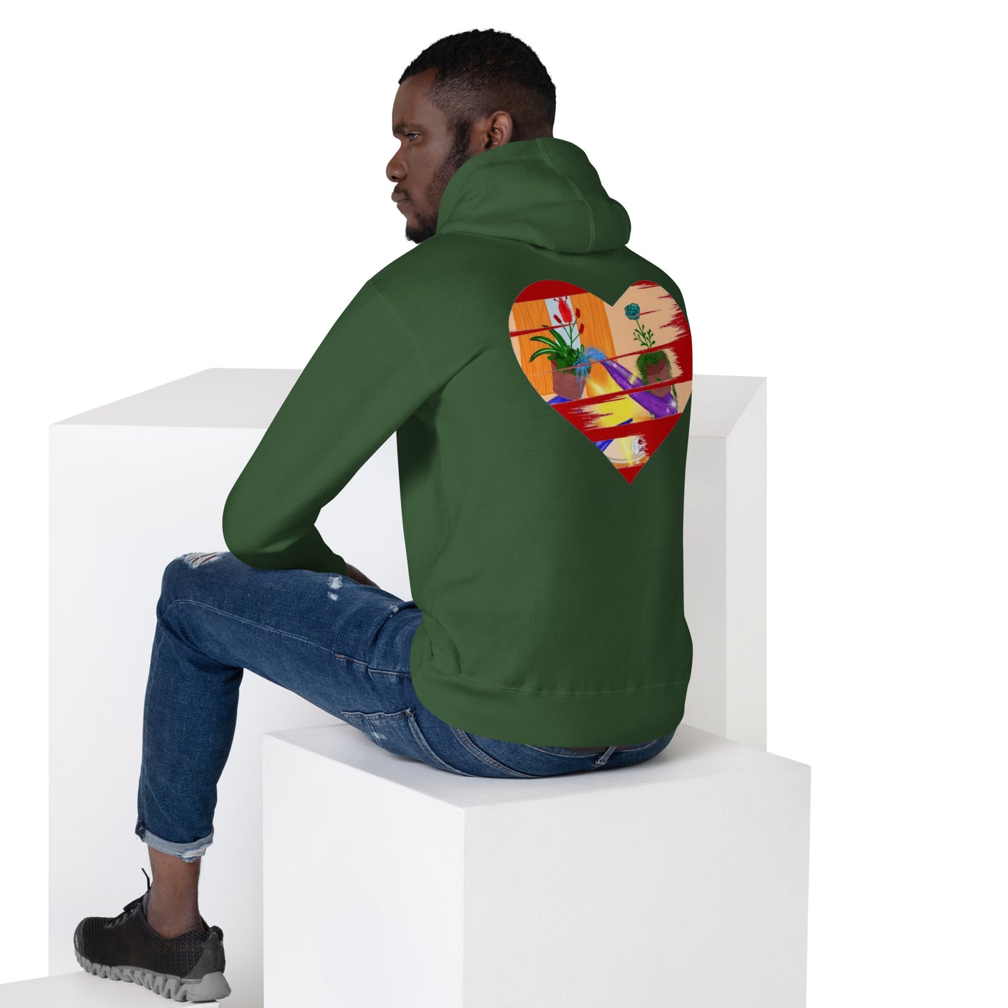 I'm a 10 and I'm Healing: Unisex Hoodie - Flower Font