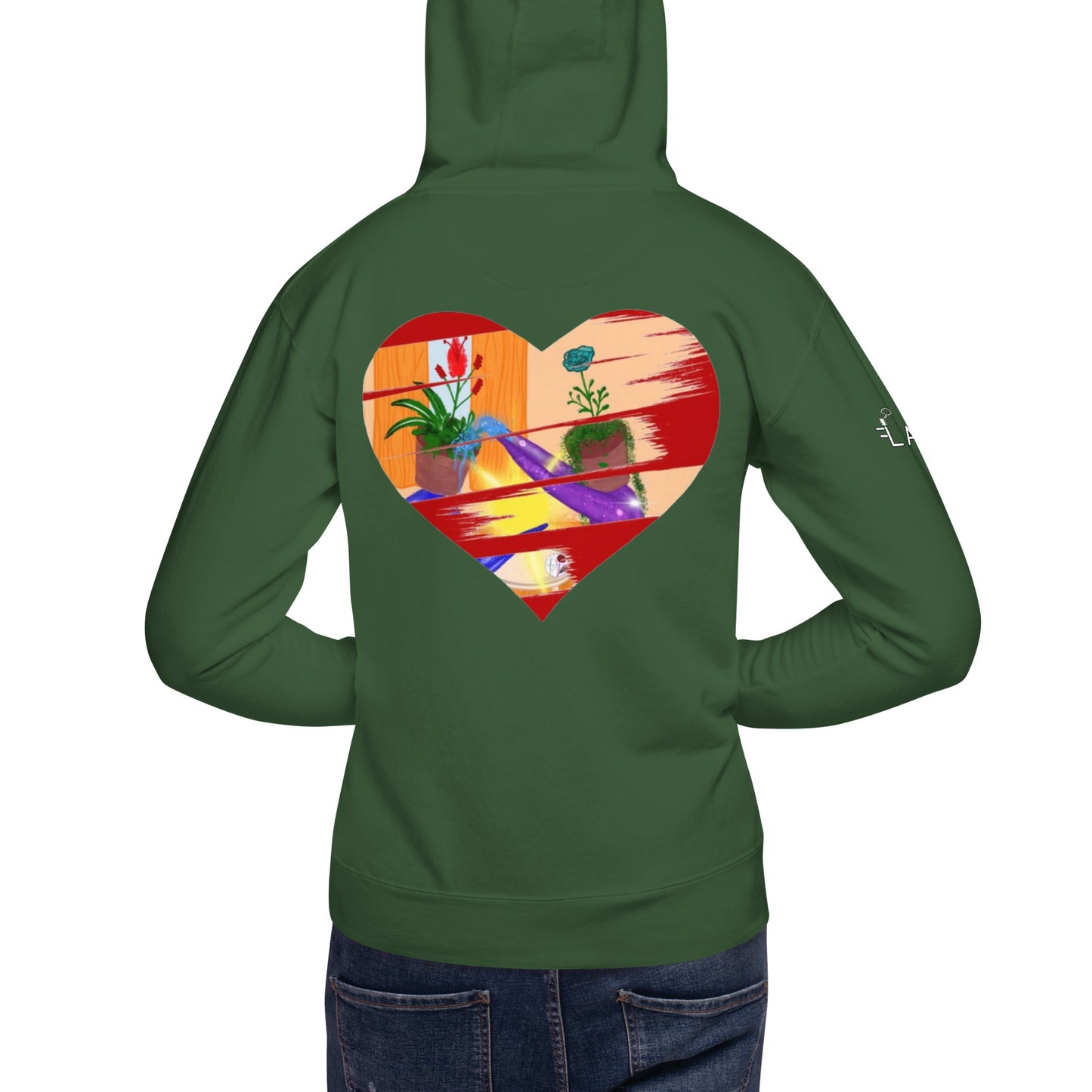 I'm a 10 and I'm Healing: Unisex Hoodie - Flower Font