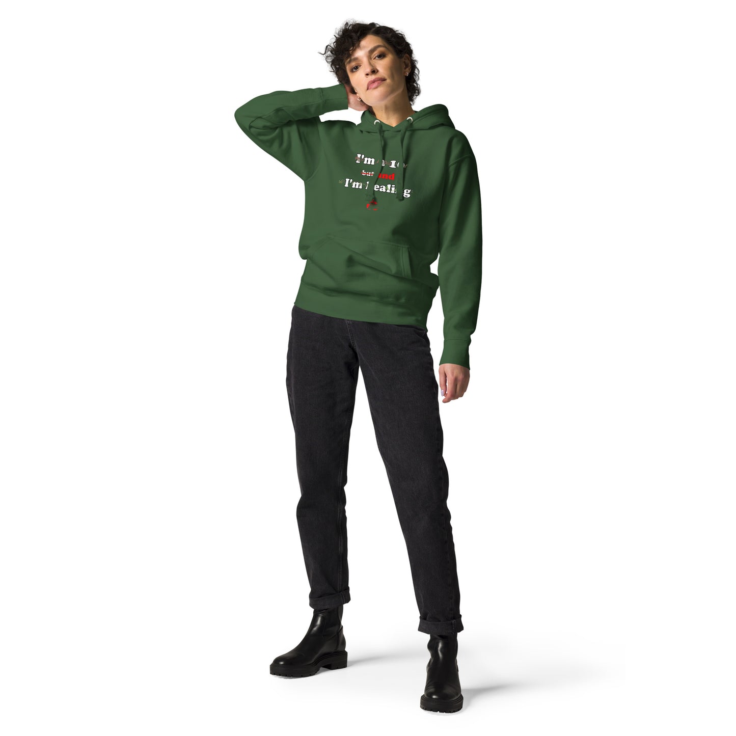 I'm a 10 and I'm Healing: Unisex Hoodie