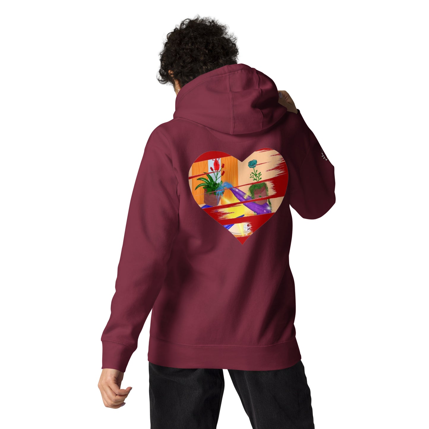 I'm a 10 and I'm Healing: Unisex Hoodie - Flower Font
