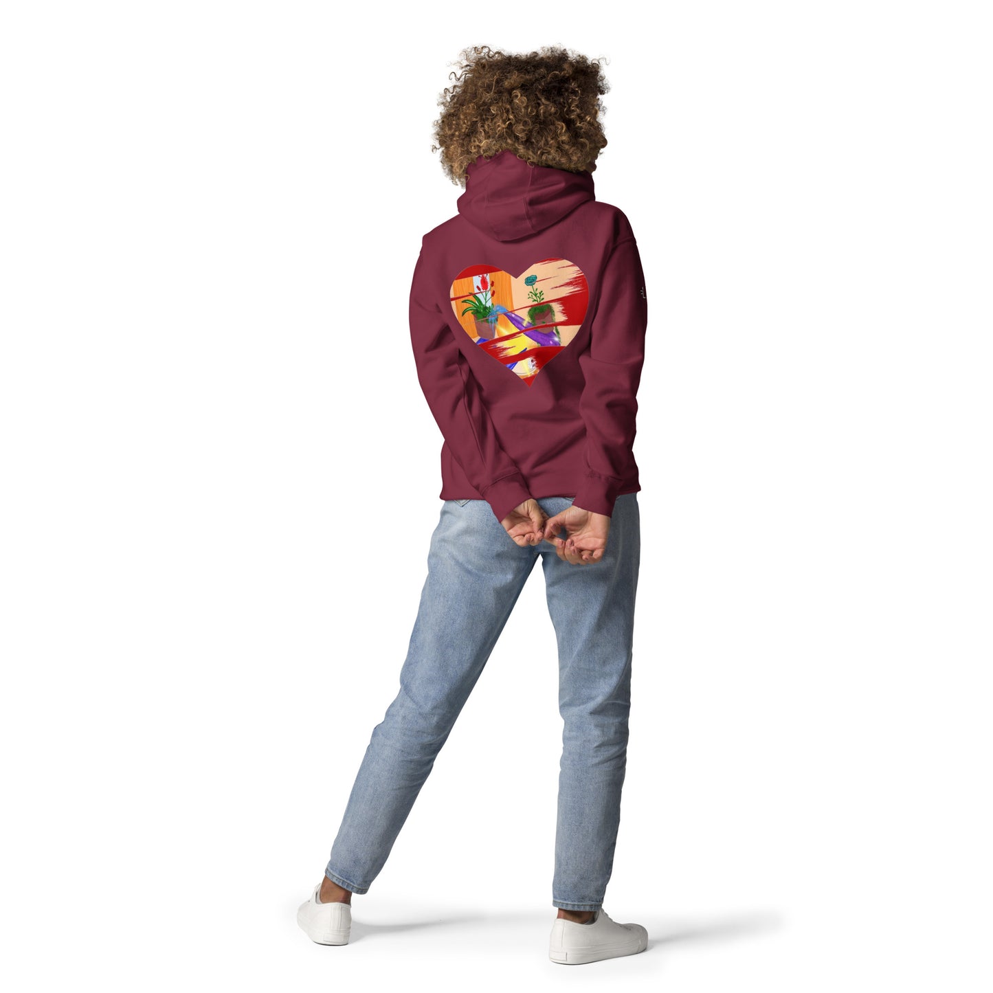 I'm a 10 and I'm Healing: Unisex Hoodie - Flower Font