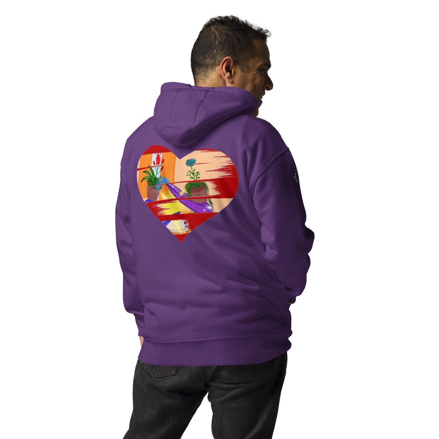 I'm a 10 and I'm Healing: Unisex Hoodie - Flower Font