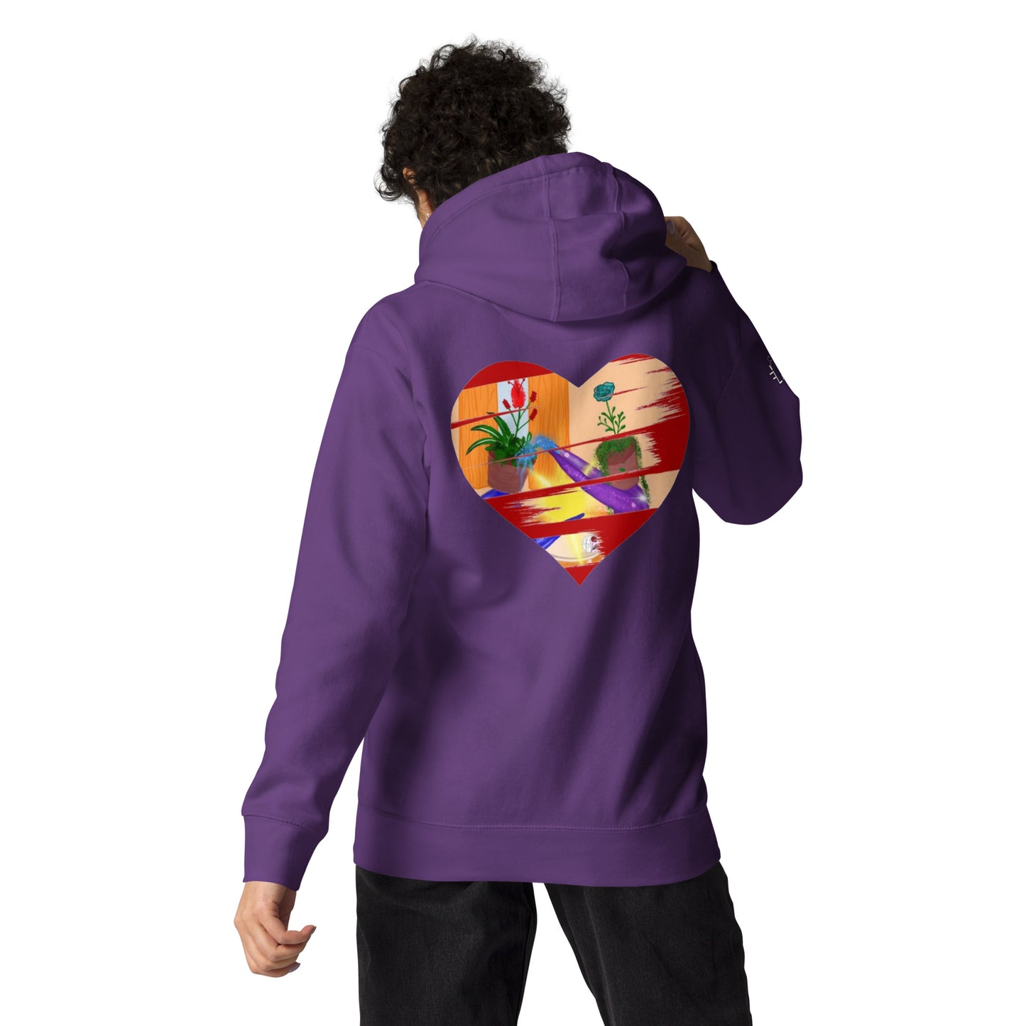 I'm a 10 and I'm Healing: Unisex Hoodie - Flower Font