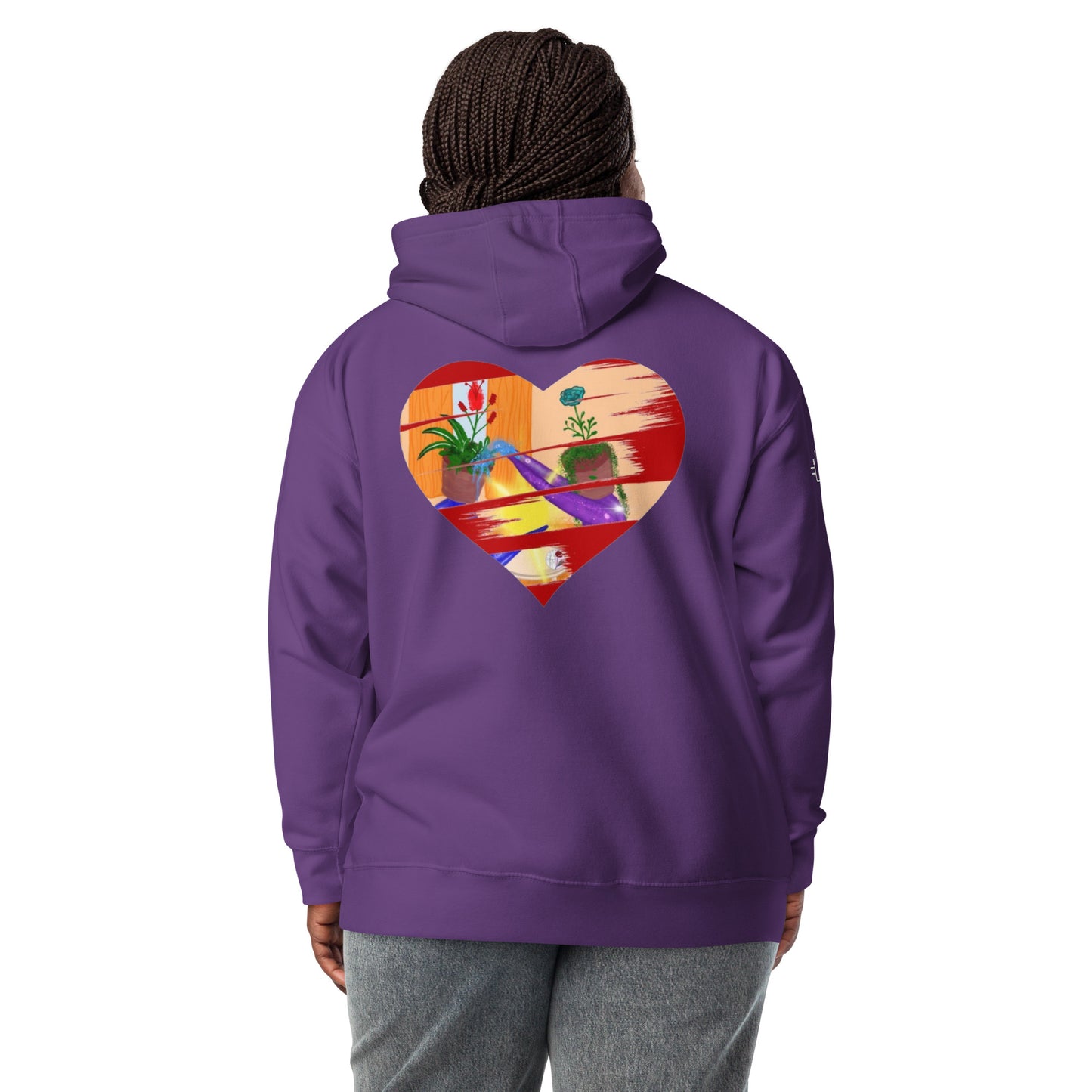 I'm a 10 and I'm Healing: Unisex Hoodie - Flower Font