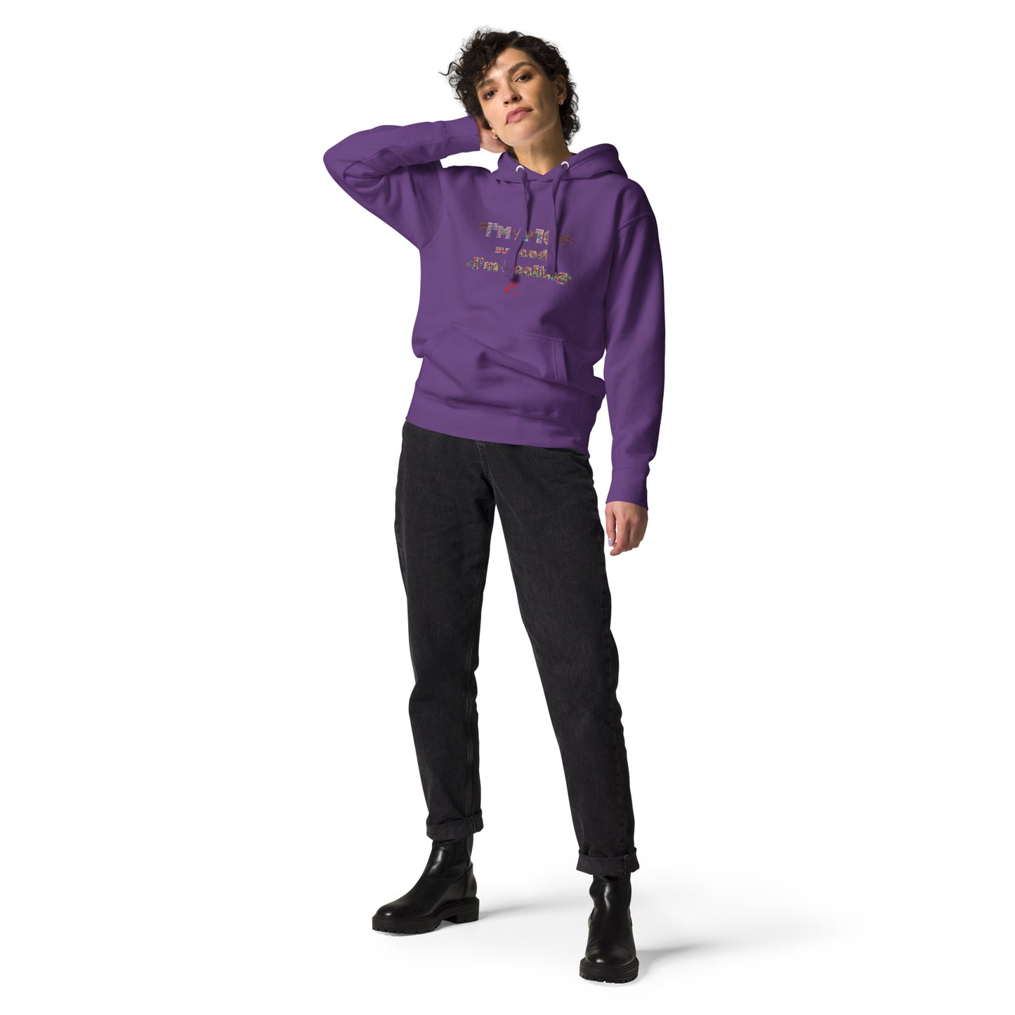 I'm a 10 and I'm Healing: Unisex Hoodie - Flower Font
