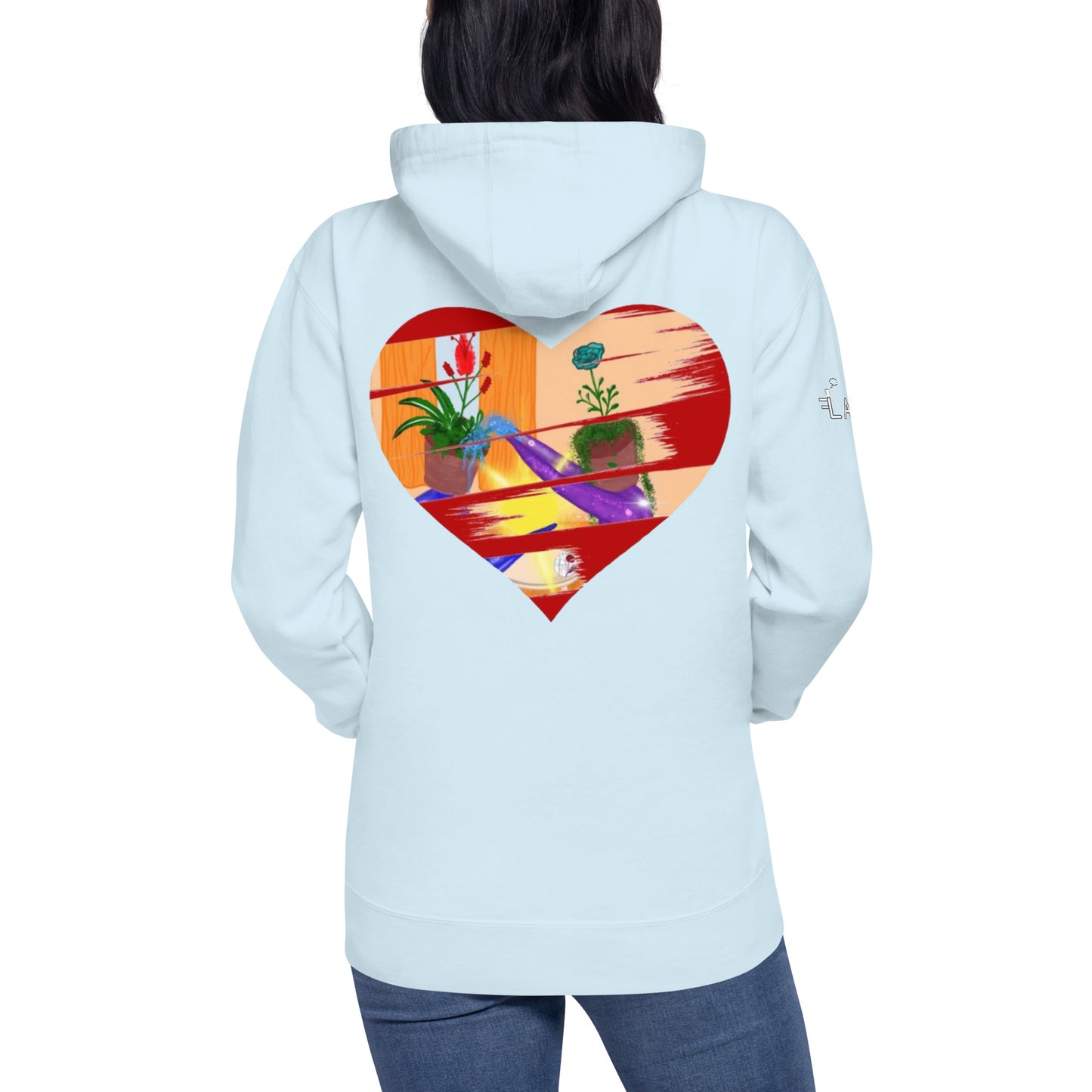 I'm a 10 and I'm Healing: Unisex Hoodie - Flower Font