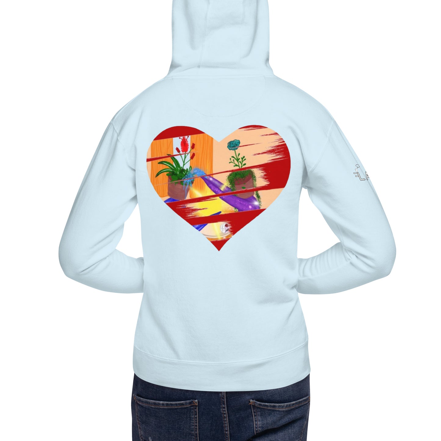 I'm a 10 and I'm Healing: Unisex Hoodie - Flower Font