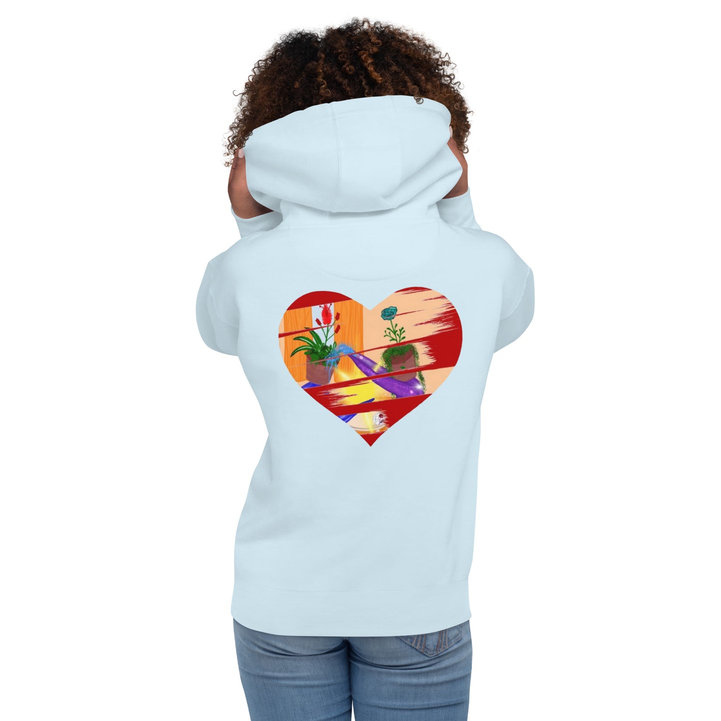 I'm a 10 and I'm Healing: Unisex Hoodie - Flower Font