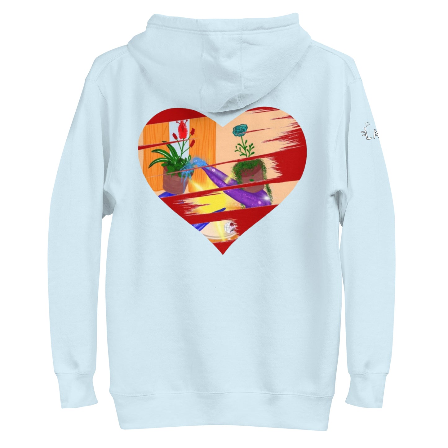 I'm a 10 and I'm Healing: Unisex Hoodie - Flower Font