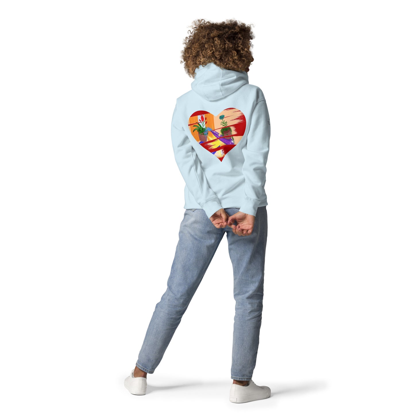 I'm a 10 and I'm Healing: Unisex Hoodie - Flower Font