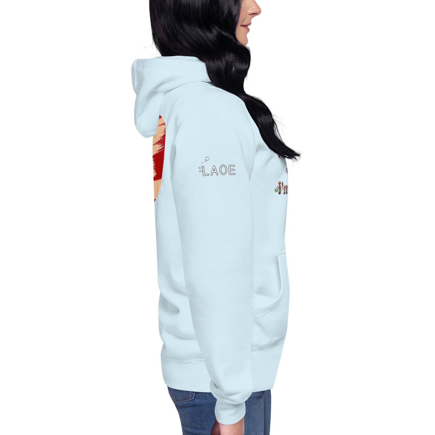 I'm a 10 and I'm Healing: Unisex Hoodie - Flower Font