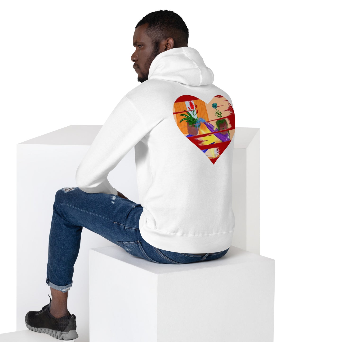 I'm a 10 and I'm Healing: Unisex Hoodie - Flower Font