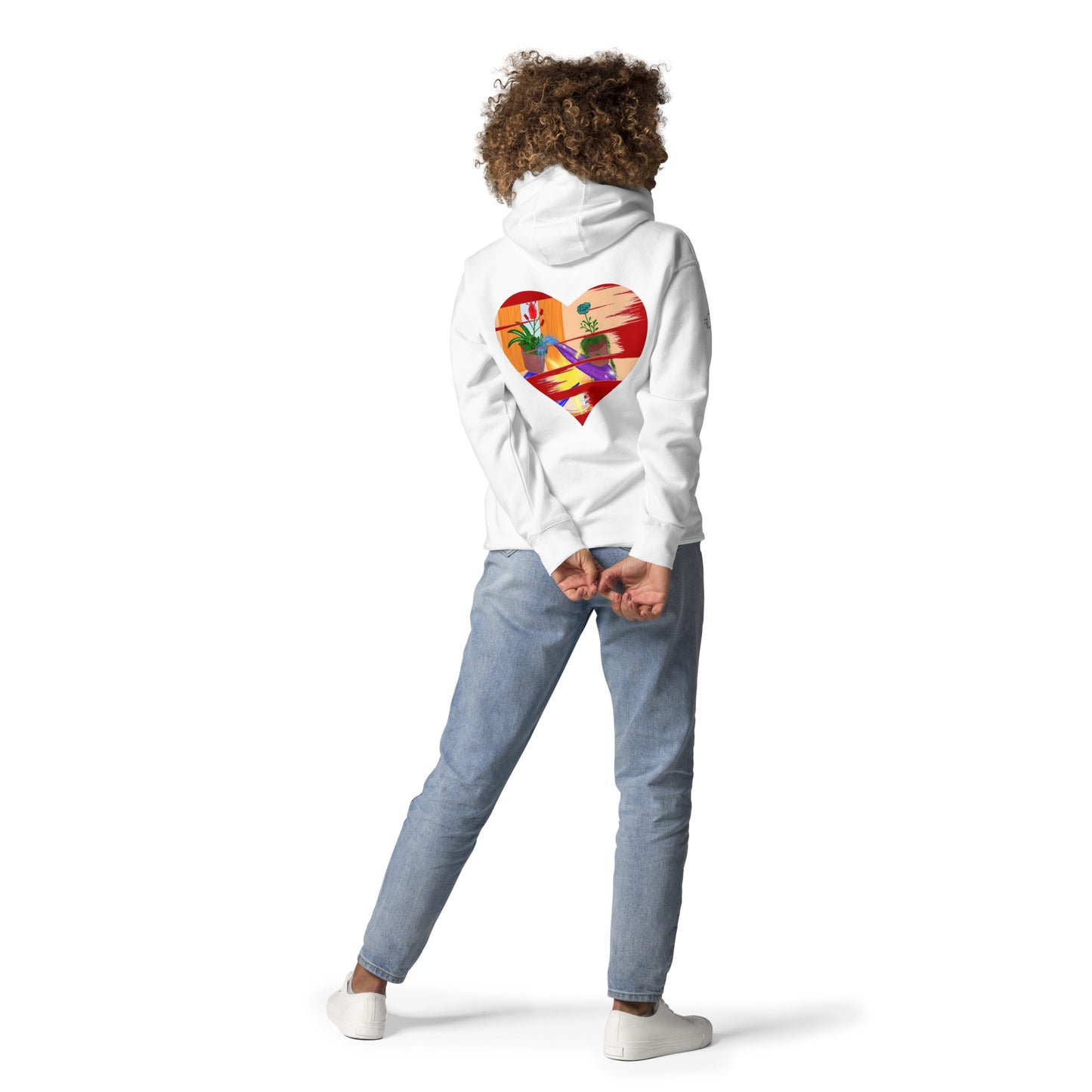 I'm a 10 and I'm Healing: Unisex Hoodie - Flower Font