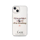 I'm a 10 and I'm Healing Clear Case for iPhone® - Flower font