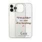 I'm a 10 and I'm Healing Clear Case for iPhone® - Flower font