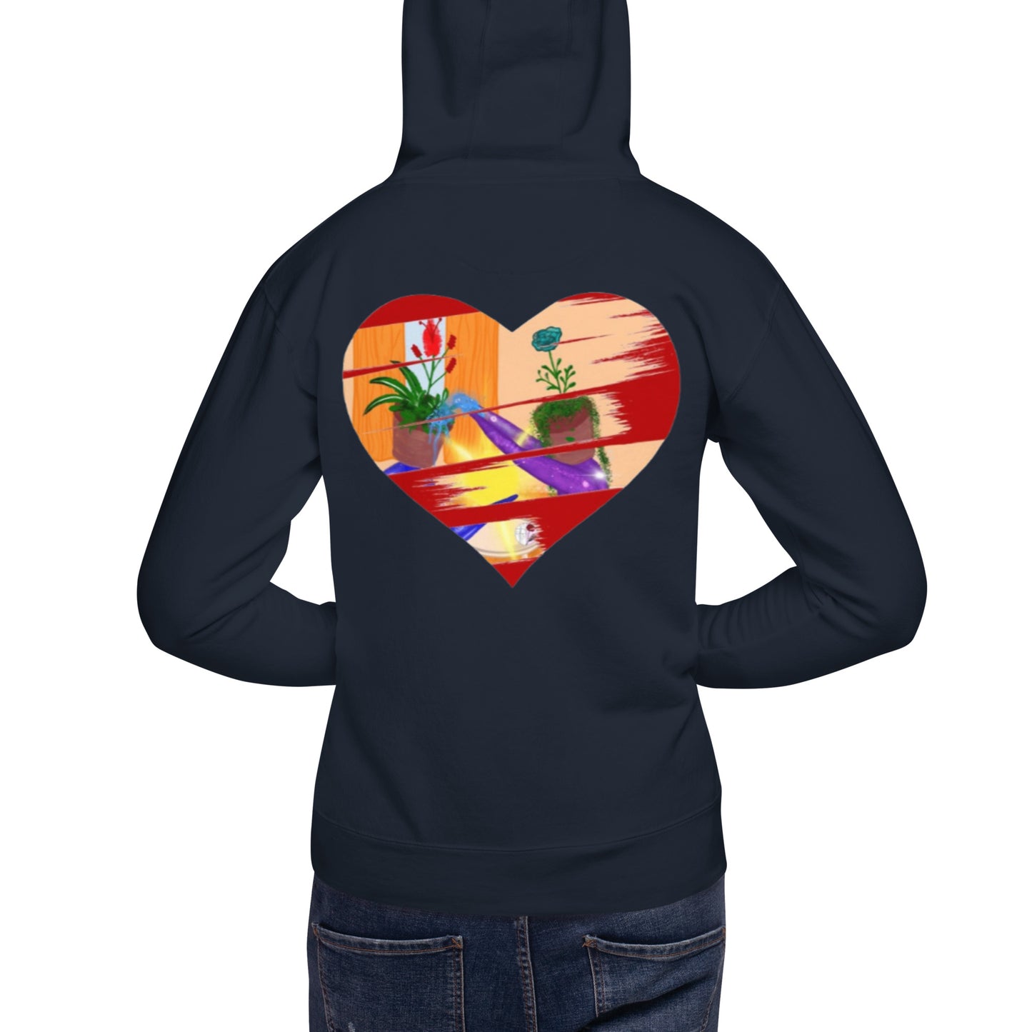I'm a 10 and I'm Healing: Unisex Hoodie (Flower Font)