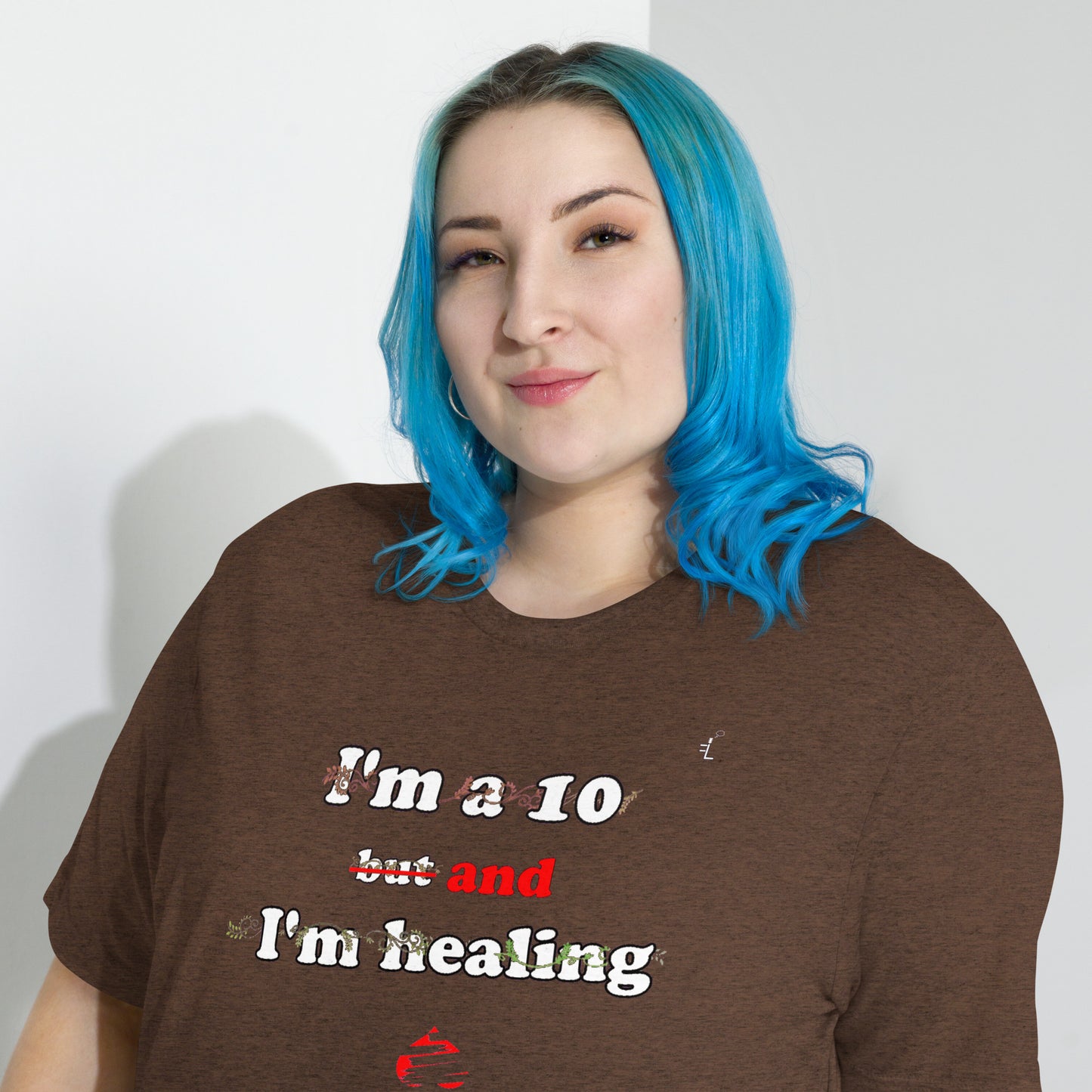 I'm a 10 and I'm Healing: Short sleeve Tri-blend t-shirt