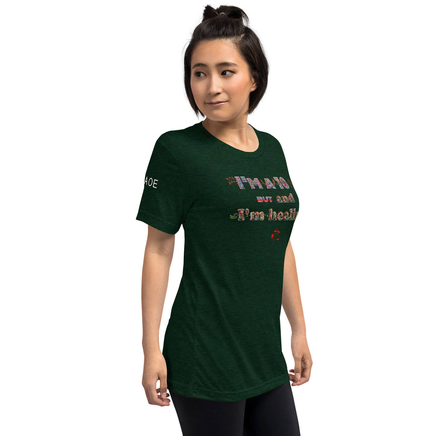 I'm a 10 and I'm Healing: Short sleeve Tri-blend t-shirt