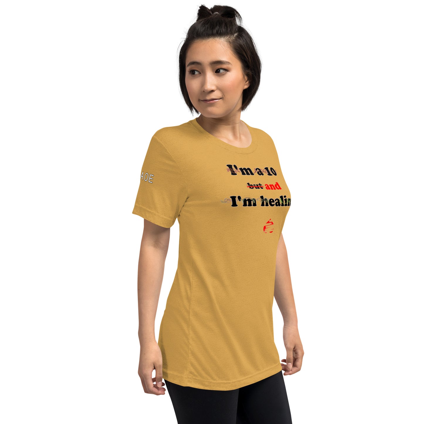 I'm a 10 and I'm Healing: Short sleeve Tri-blend t-shirt