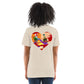 I'm a 10 and I'm Healing: Short sleeve Tri-blend t-shirt (Flower Font)